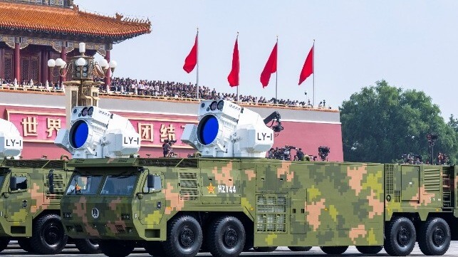 A PLA hypersonic antiship missile on display at Beijing's WWII victory parade (Weibo / ????)