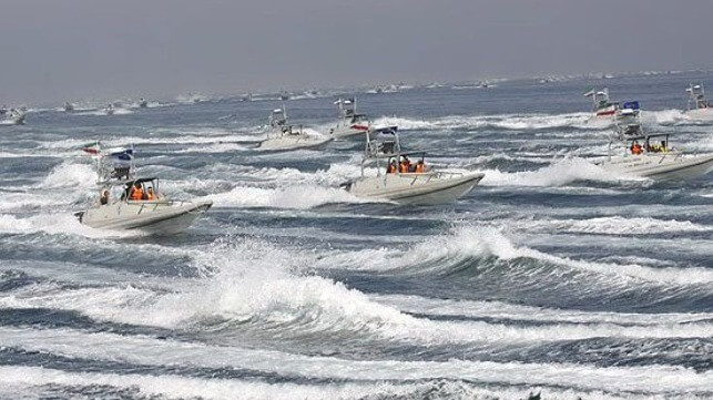 IRGC attack boats in a mass drill (IRGC)